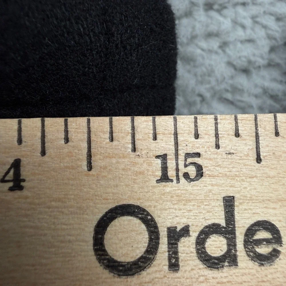 J.Crew Wool Coat Womens S Black Button Front Mid-Length Waist Tab Peacoat - Picture 7 of 11